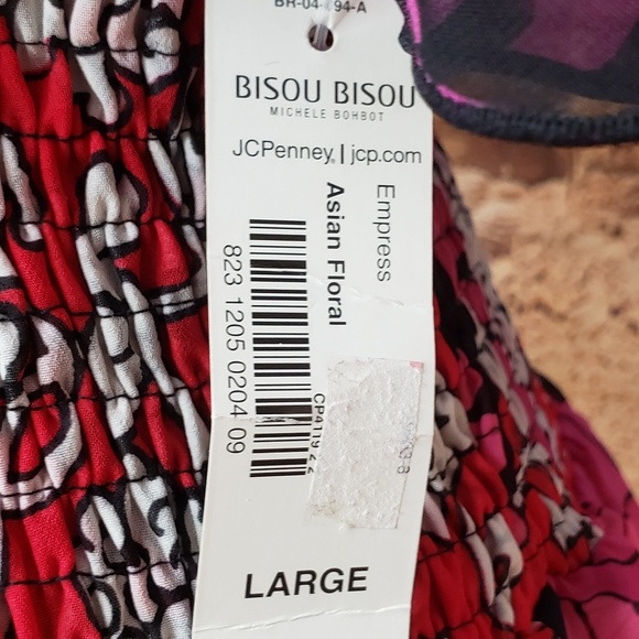 Bison Bisou sheer boho top L - Picture 6 of 6